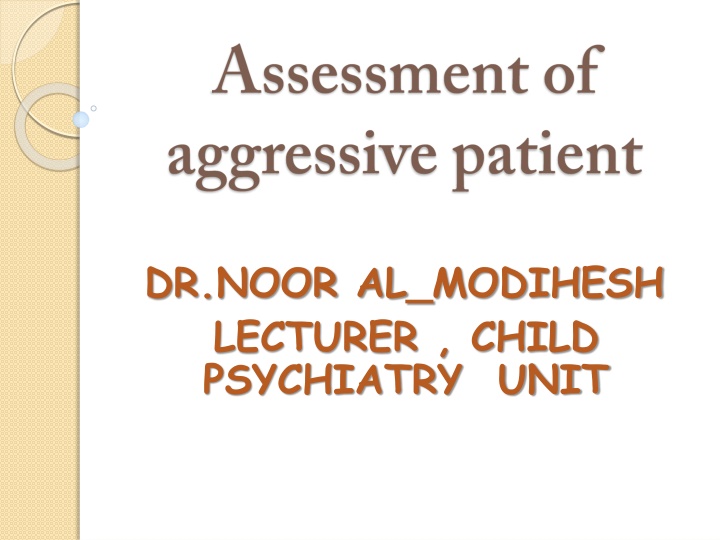 dr noor al modihesh lecturer child psychiatry unit