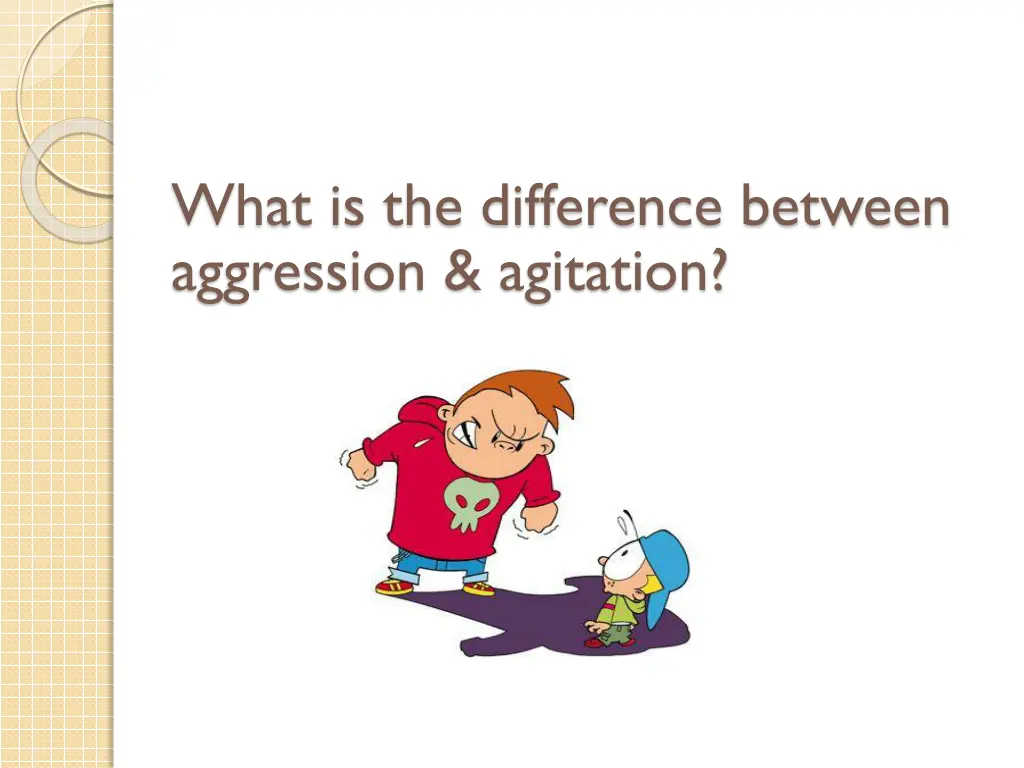 what is the difference between aggression