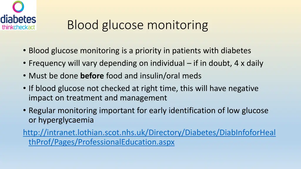 blood glucose monitoring