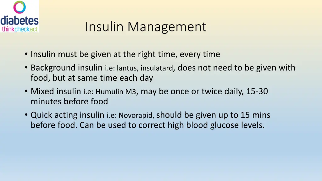 insulin management