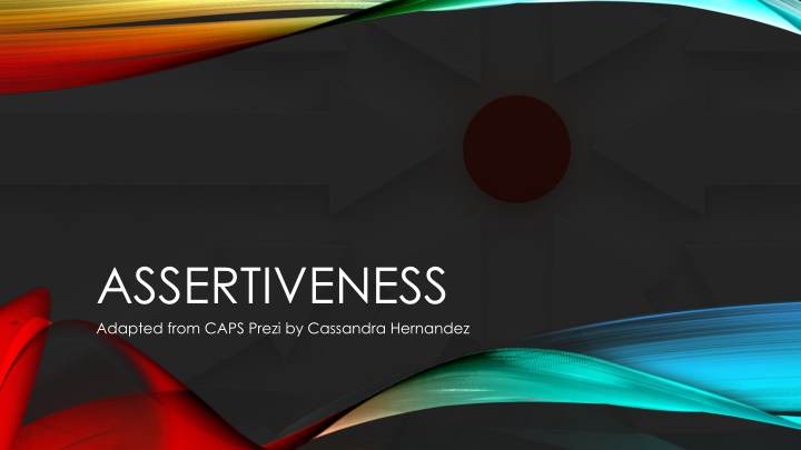 assertiveness adapted from caps prezi