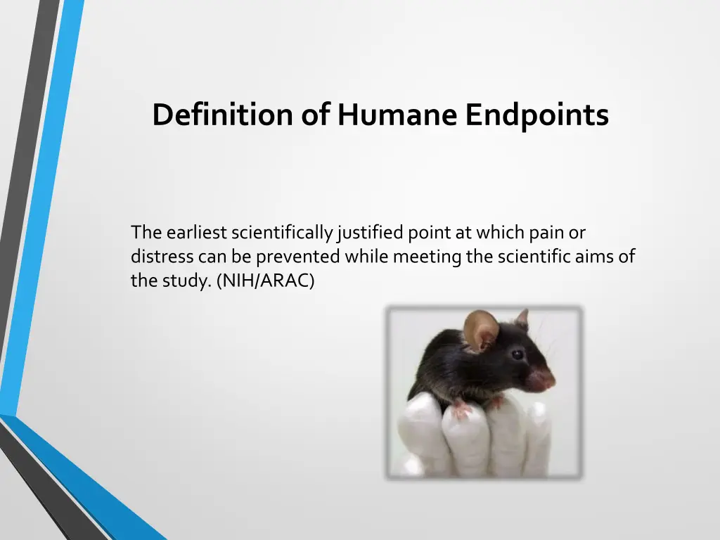 definition of humane endpoints