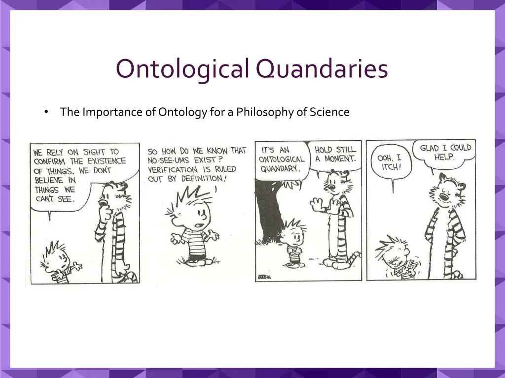 ontological quandaries