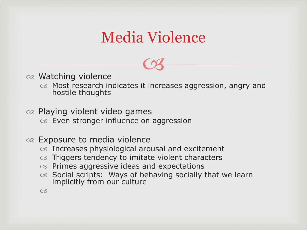 media violence