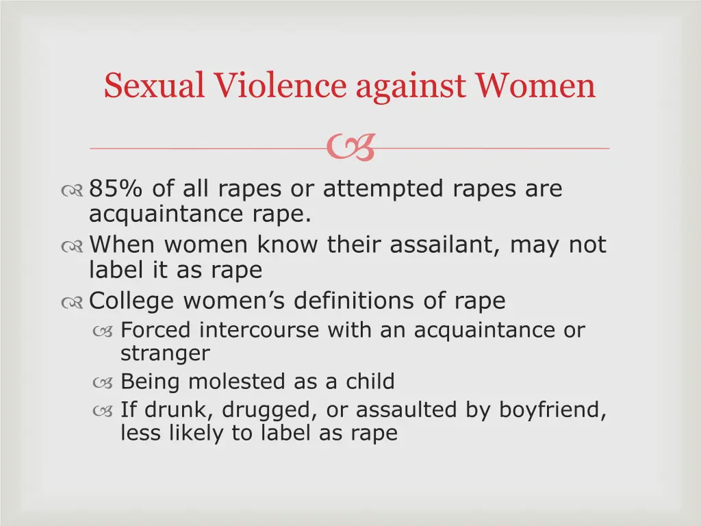 sexual violence against women