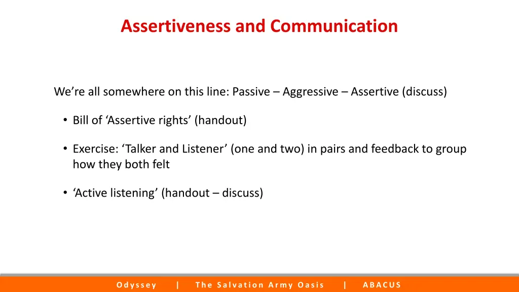 assertiveness and communication