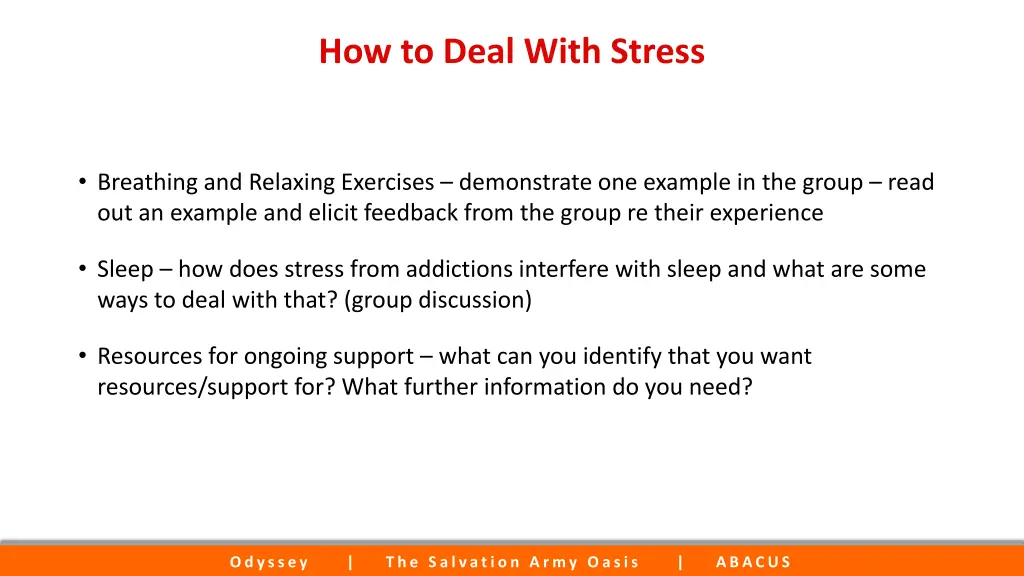 how to deal with stress 1