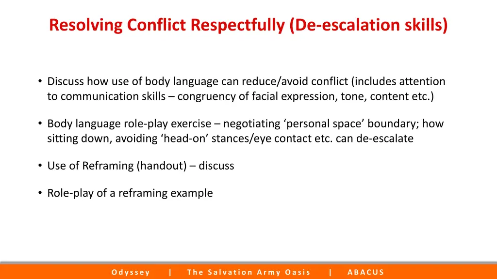 resolving conflict respectfully de escalation