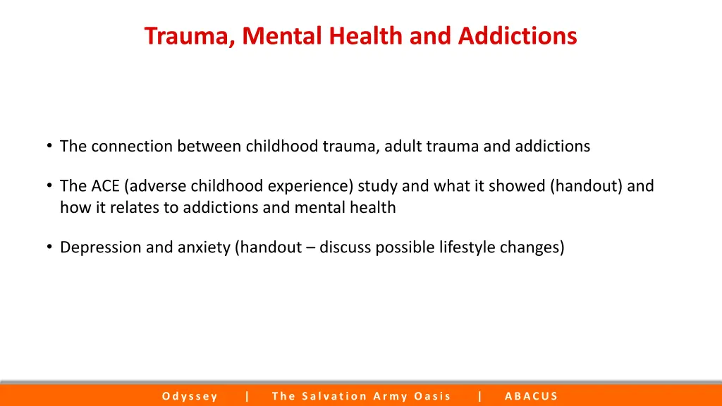 trauma mental health and addictions