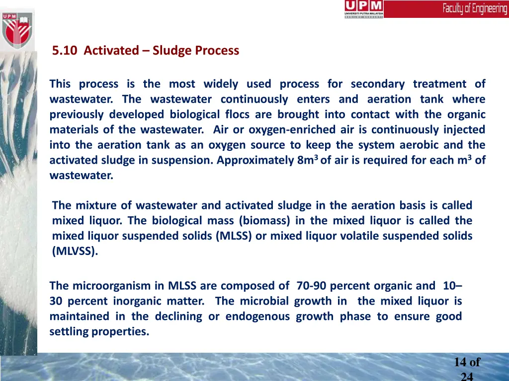 5 10 activated sludge process