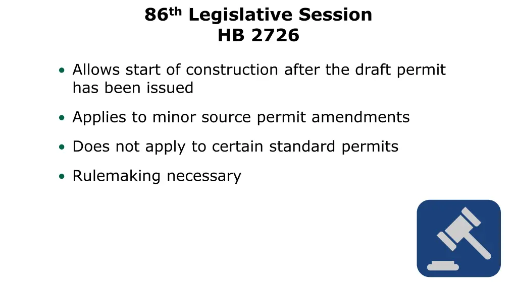 86 th legislative session hb 2726