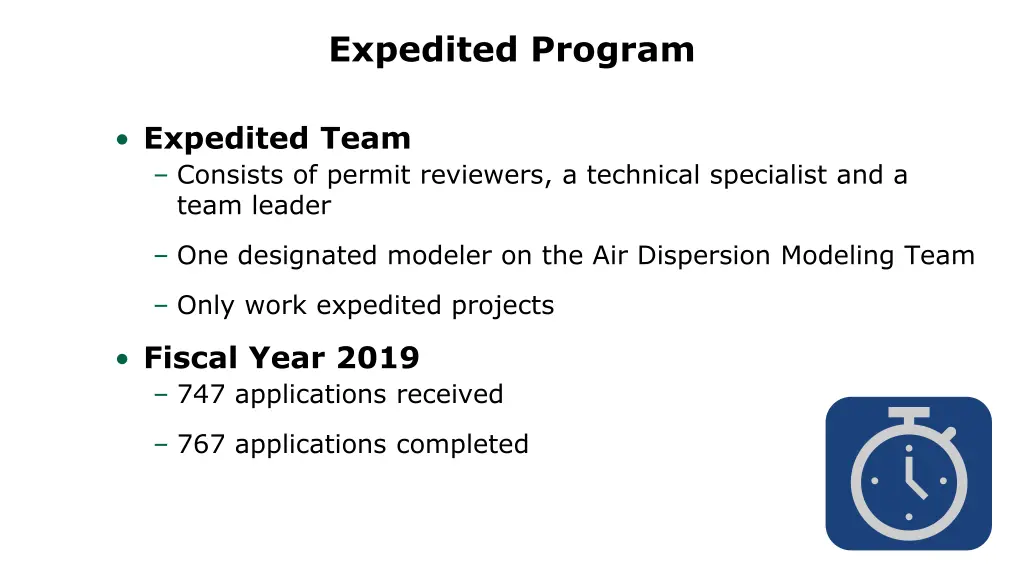 expedited program