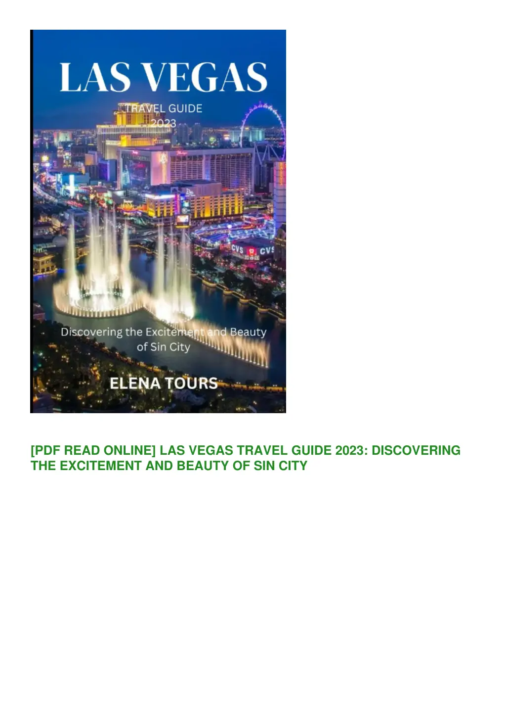 pdf read online las vegas travel guide 2023 1