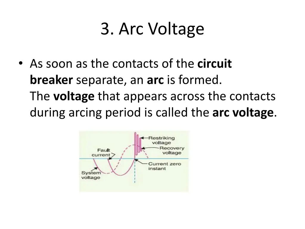 3 arc voltage