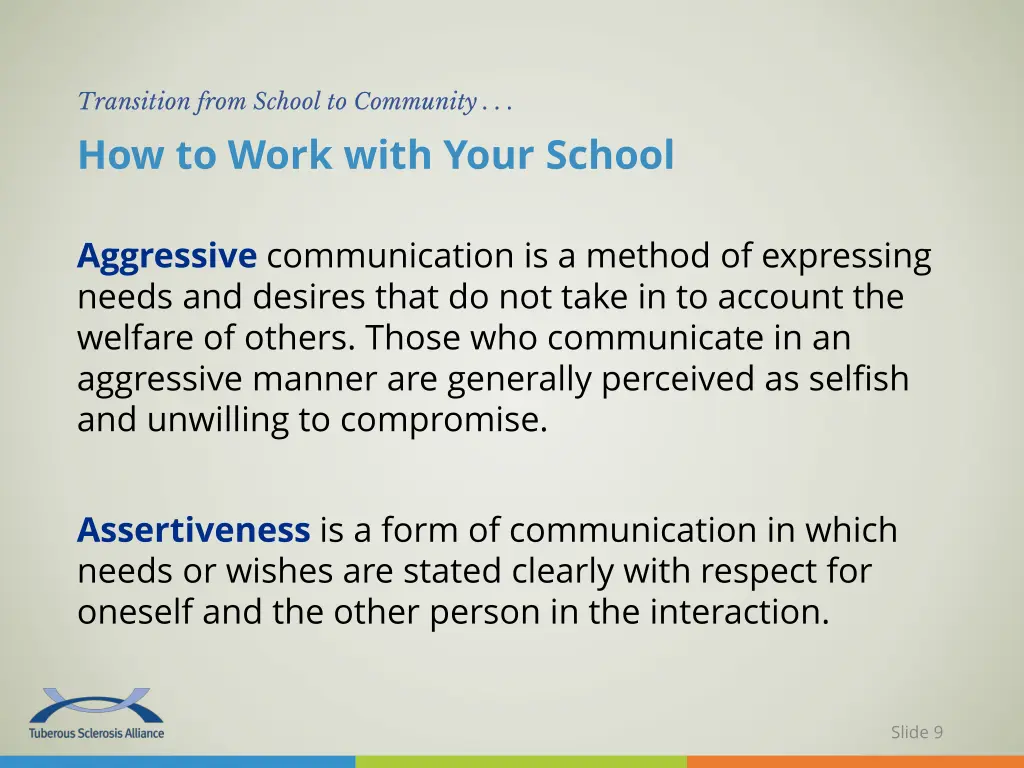 transition from school to community how to work 1