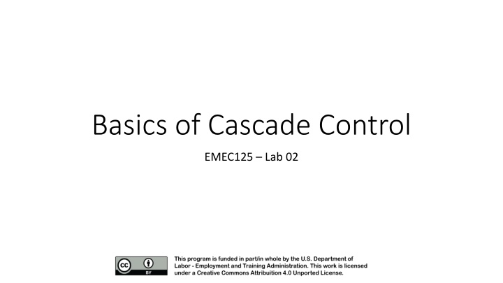 basics of cascade control