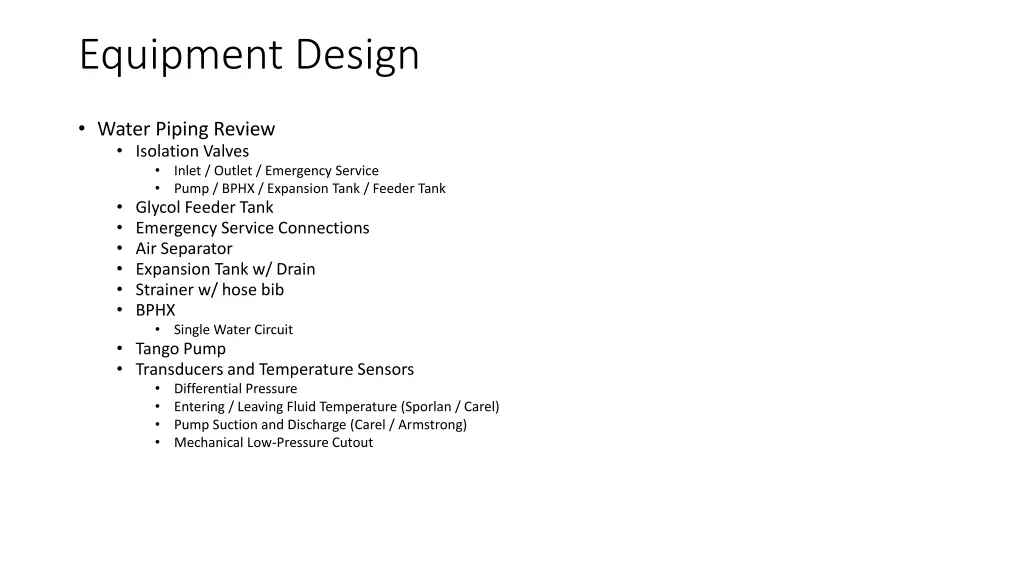 equipment design 1