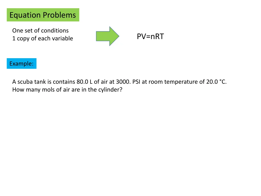 equation problems