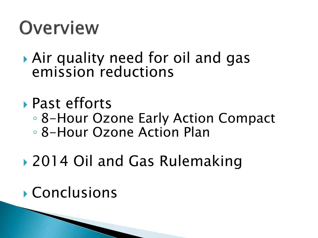 air quality need for oil and gas emission