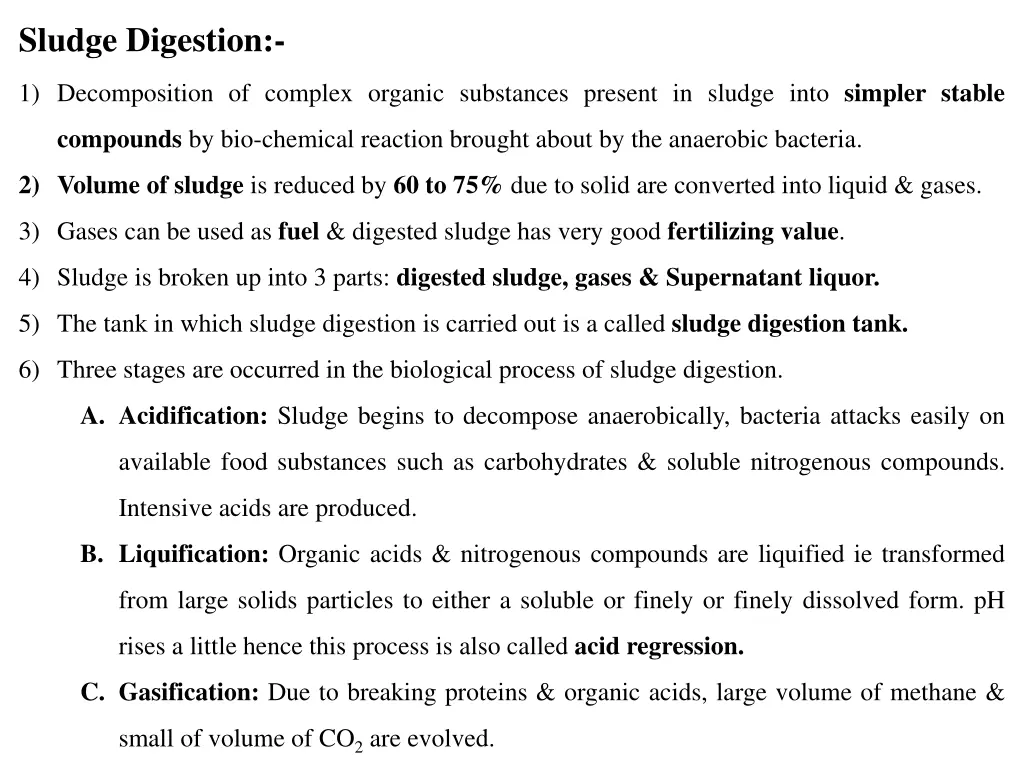 sludge digestion