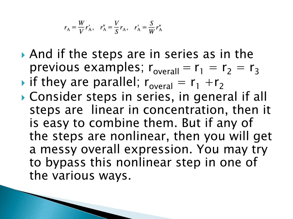 and if the steps are in series as in the previous