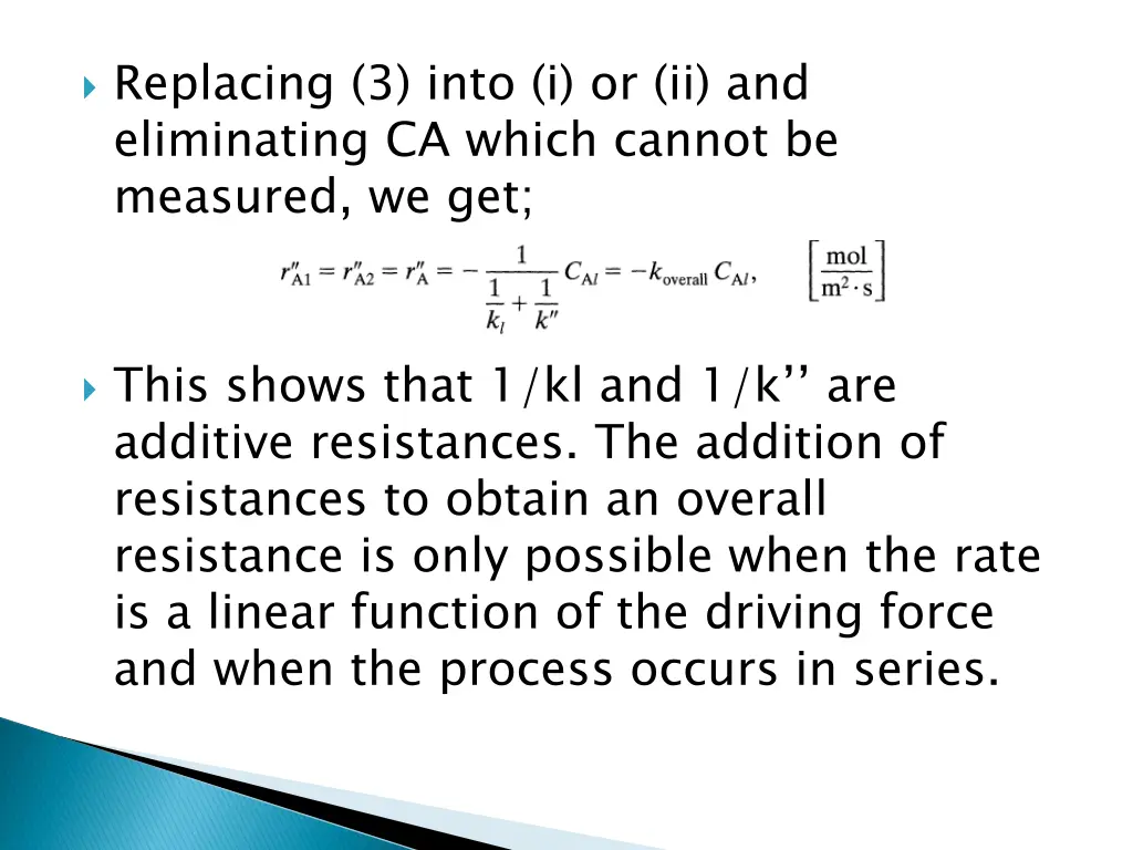 replacing 3 into i or ii and eliminating ca which