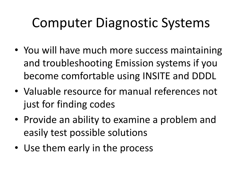 computer diagnostic systems