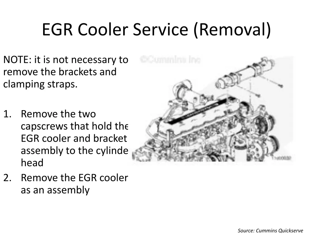 egr cooler service removal