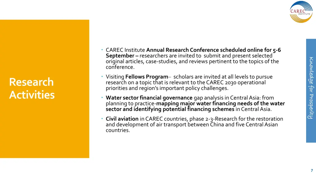 carec institute annual research conference