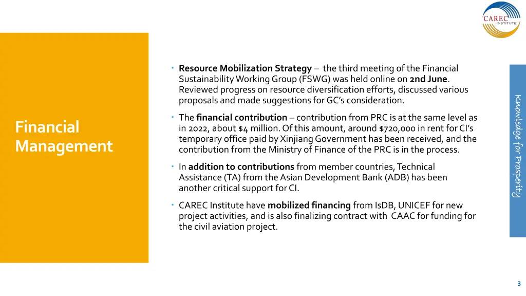 resource mobilization strategy the third meeting