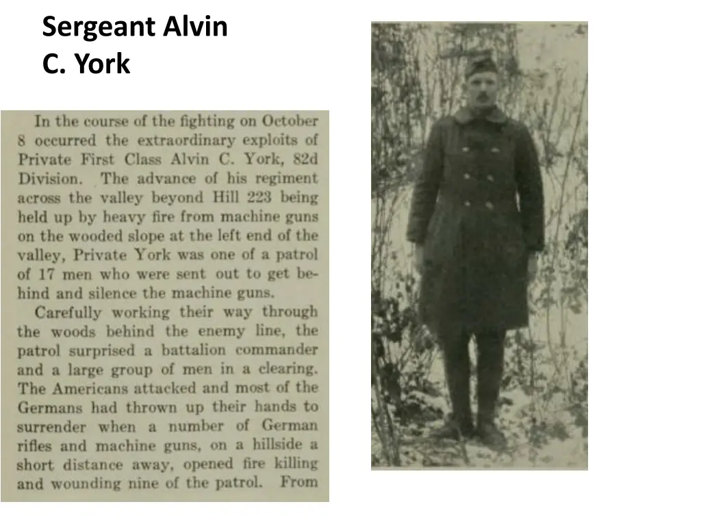 sergeant alvin c york