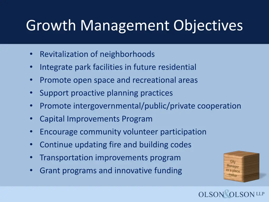 growth management objectives 1