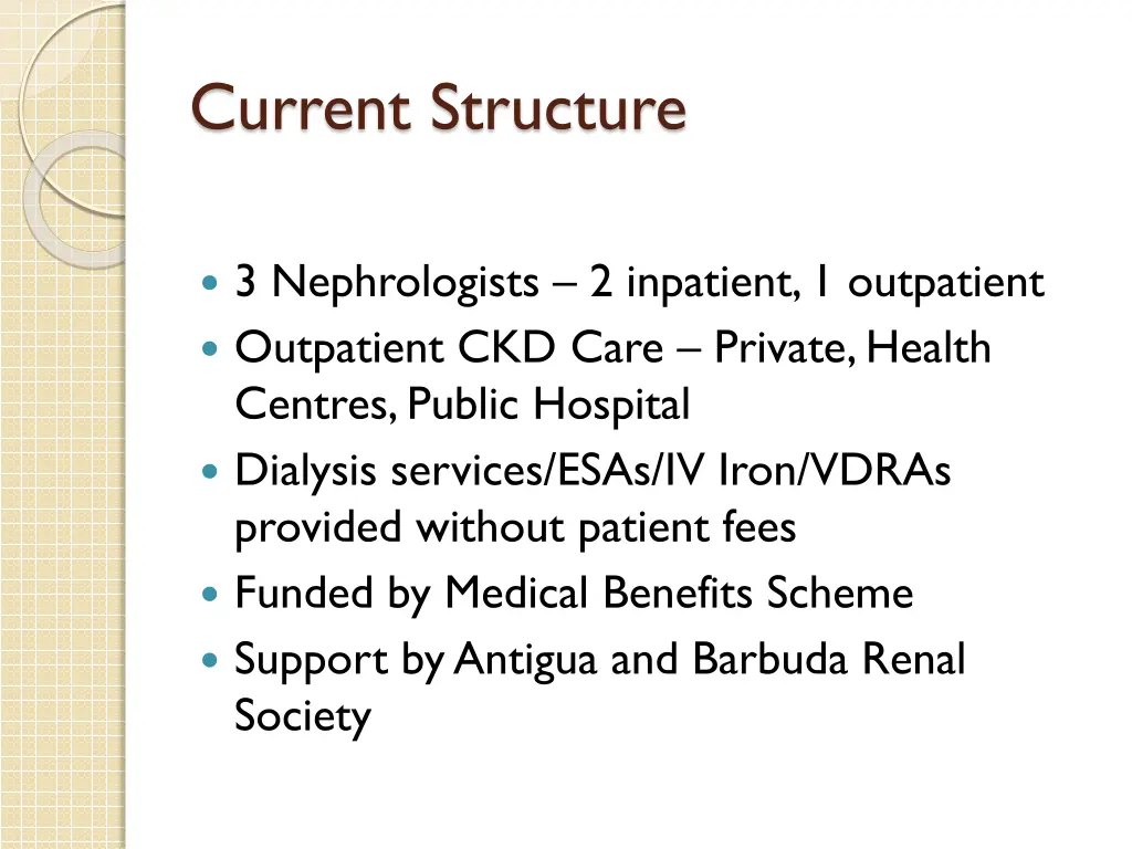 current structure