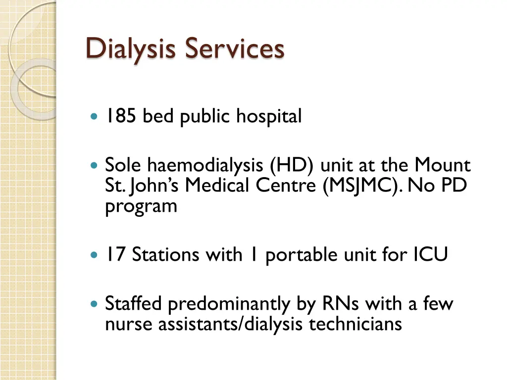 dialysis services