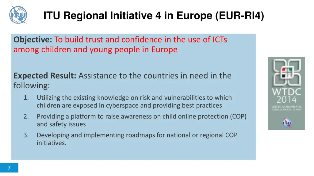 itu regional initiative 4 in europe eur ri4