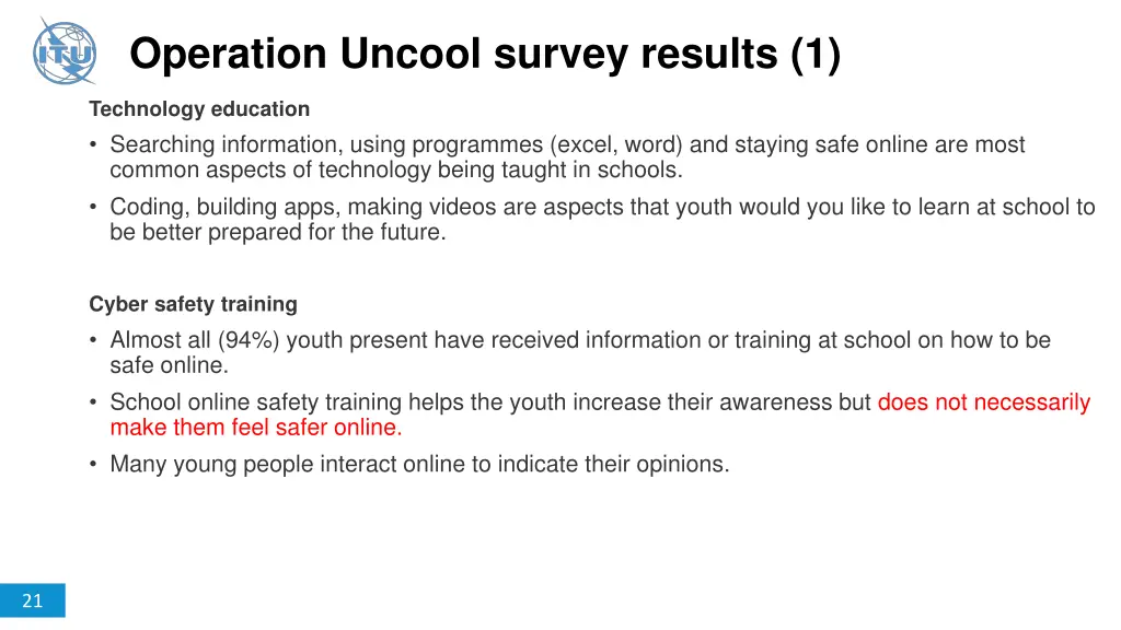 operation uncool survey results 1