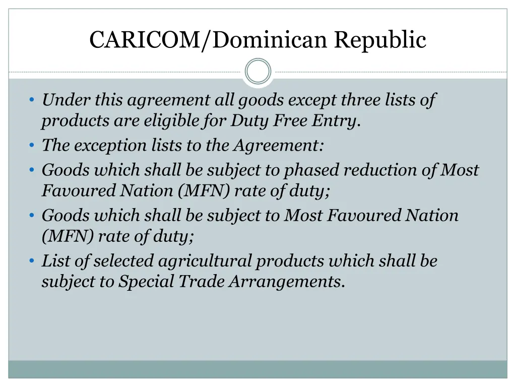 caricom dominican republic