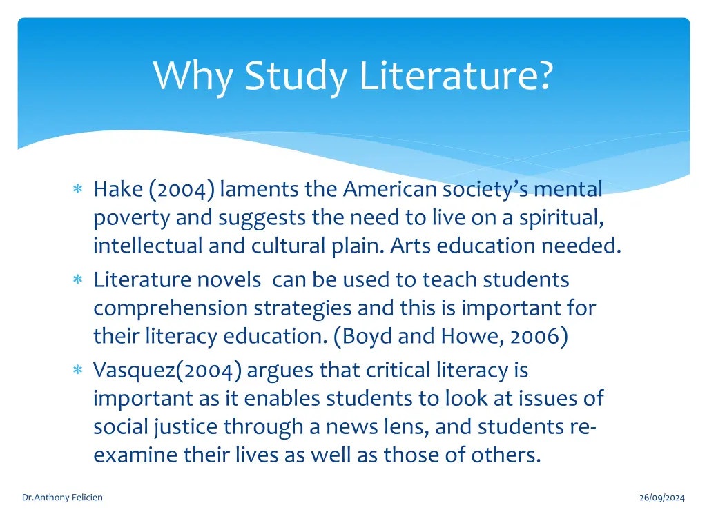 why study literature 1