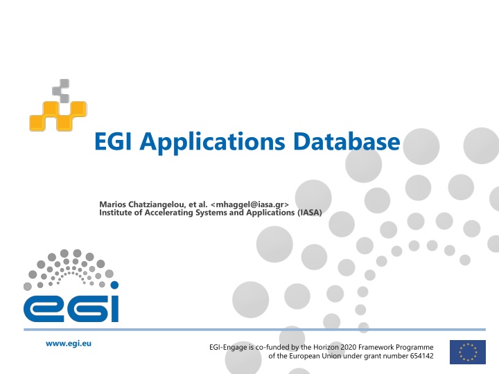 egi applications database