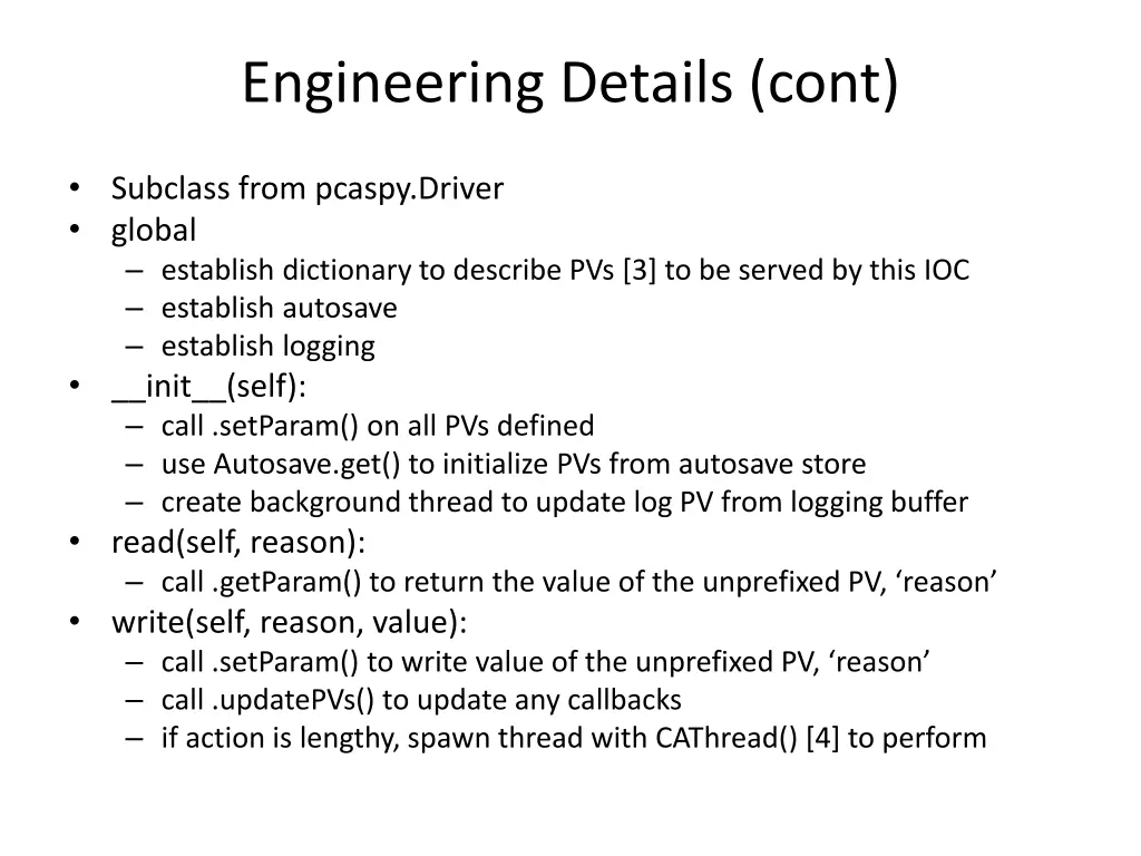 engineering details cont