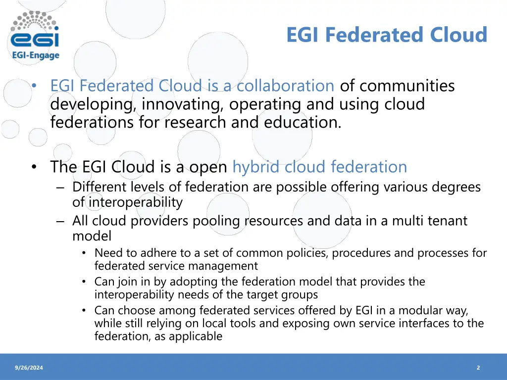 egi federated cloud