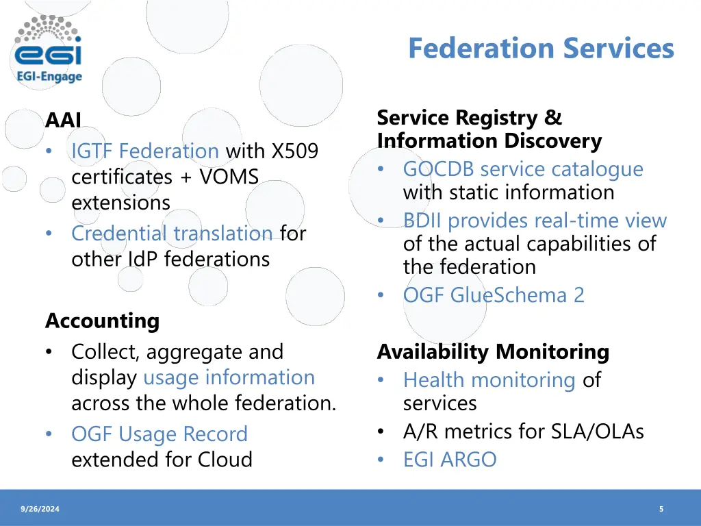 federation services