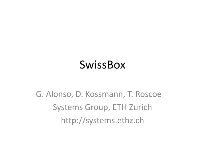 swissbox