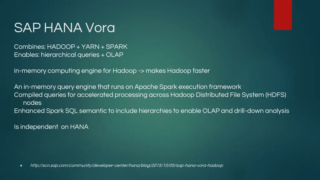 sap hana vora