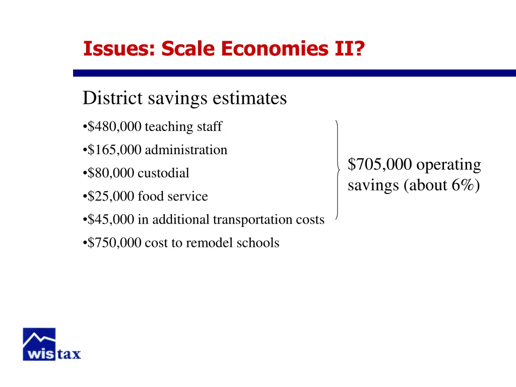 issues scale economies ii