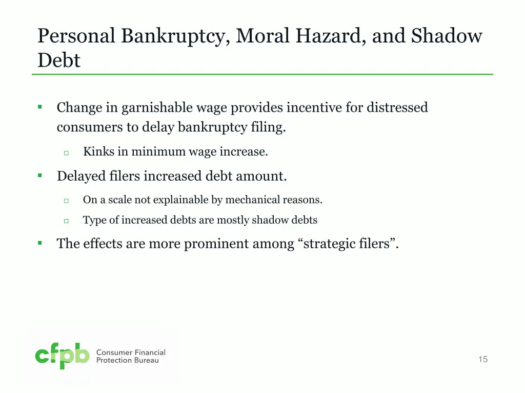 personal bankruptcy moral hazard and shadow debt