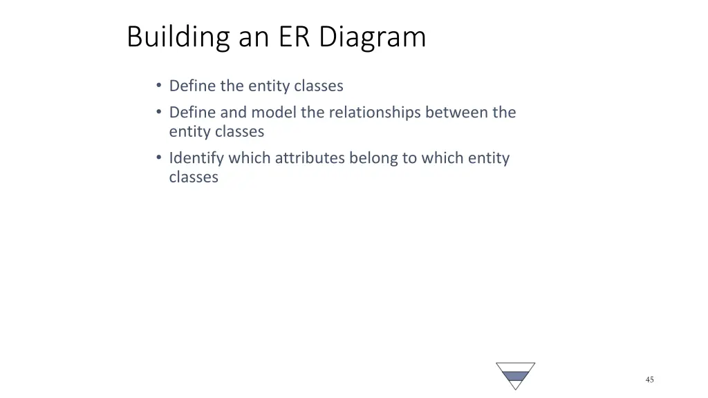 building an er diagram