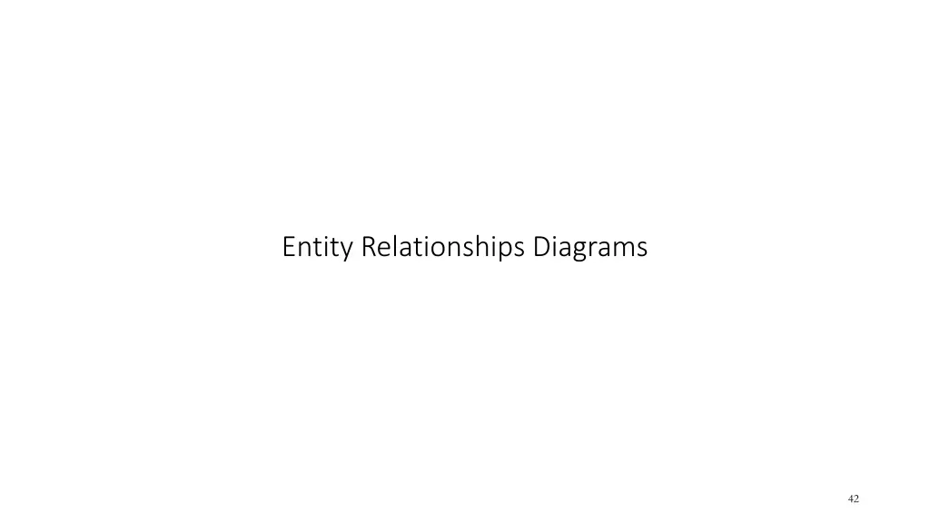 entity relationships diagrams