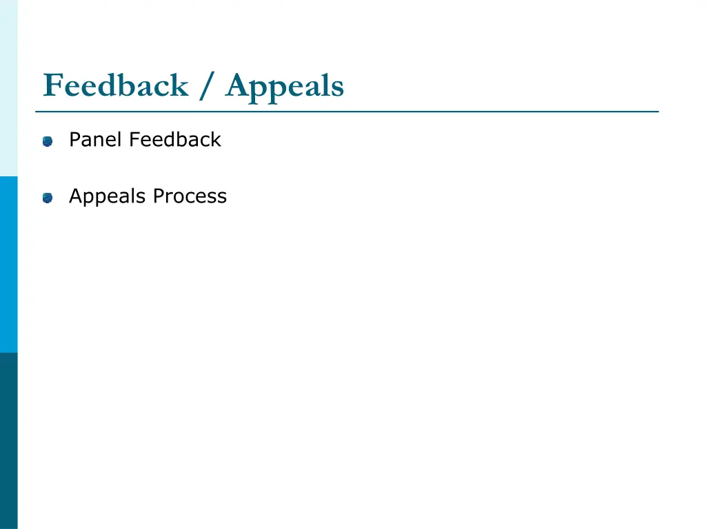 feedback appeals