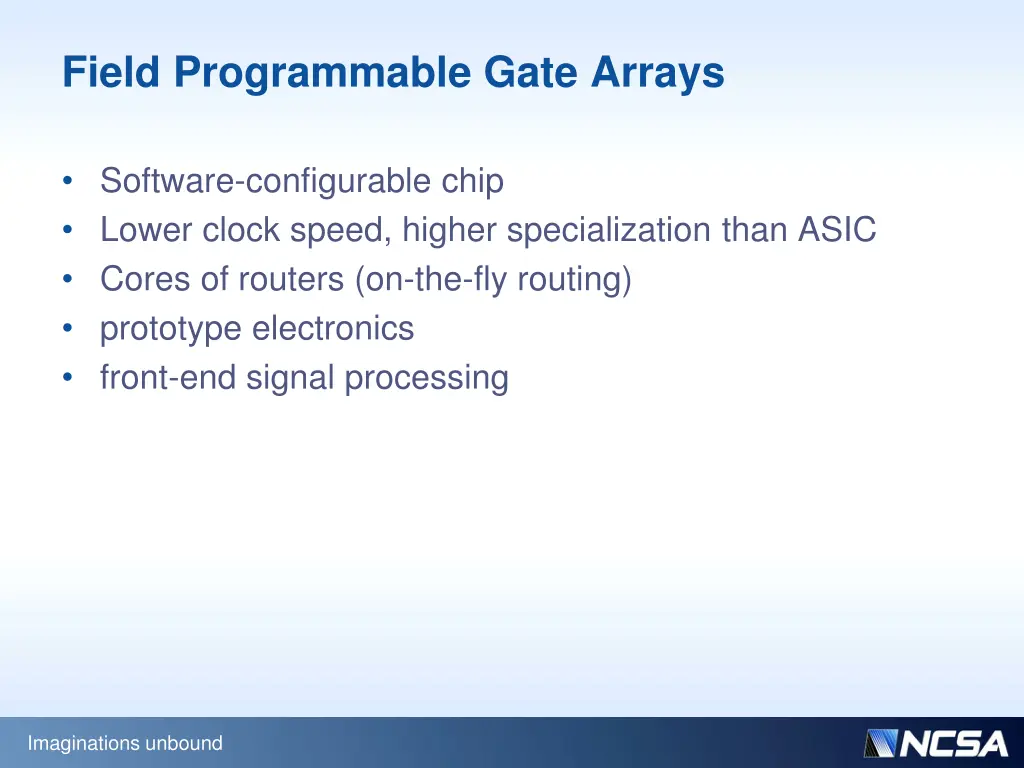 field programmable gate arrays